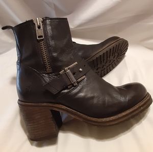 Frye Karen Moto Zip Bootie